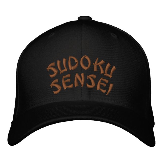Casquette Brodée Sudoku Sensei (Devant)