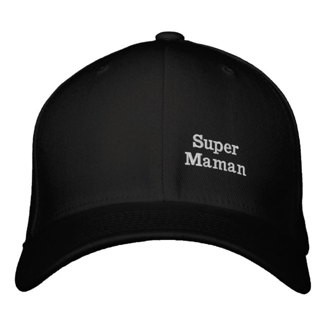 Casquette Brodée Super Maman (Devant)