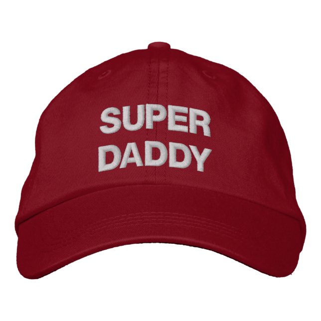 Casquette Brodée Super papa (Devant)