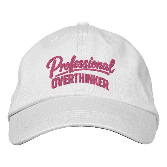 Casquette Brodée Surpenseur professionnel humour drôle (Devant)