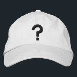Casquette Brodée ? Symbole brodé de la marque de question sur le Ca<br><div class="desc">? - symbole de point d'interrogation. Un point d'interrogation au lieu d'une ampoule pour symboliser la confusion au lieu d'une grande idée !</div>