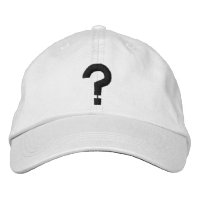 ? Symbole brodé de la marque de question sur le Ca