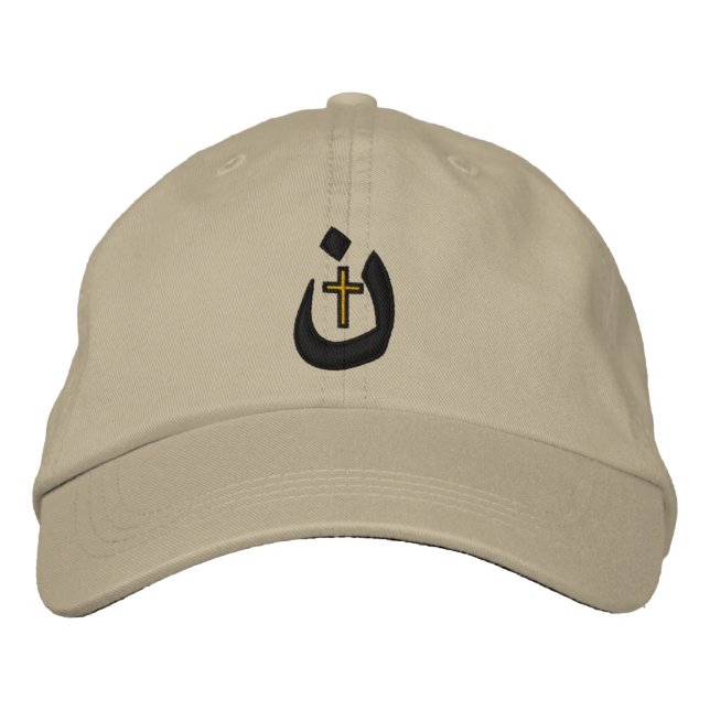 Casquette Brodée Symbole chrétien nazaréen Schéma de solidarité (Devant)