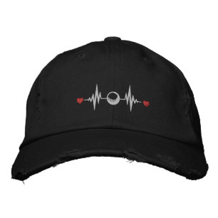 Casquette Brodée Symbole Love Golf Heartbeat