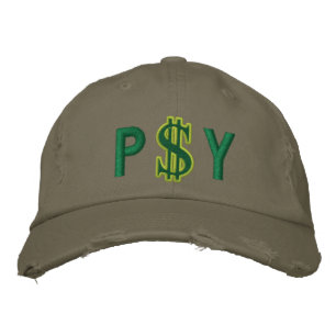 Casquette Brodée Symbole Monogramme personnalisé en dollars