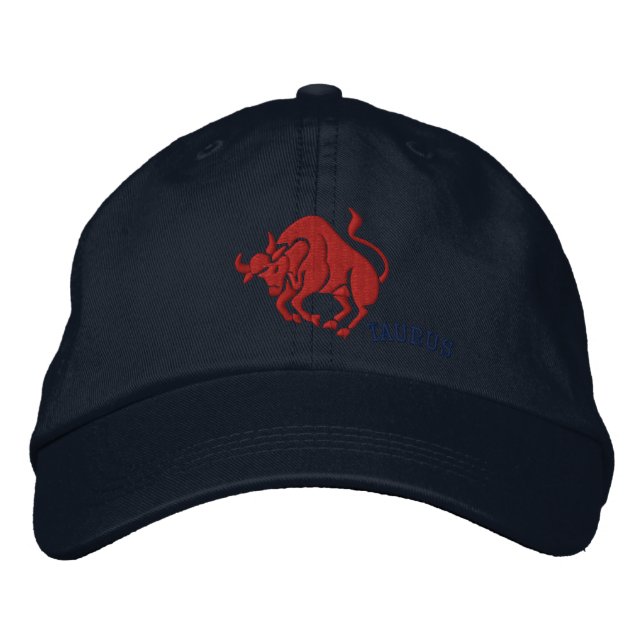 Casquette Brodée Symbole Taurus Zodiac Broderie (Devant)