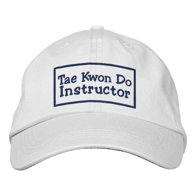 Casquette Brodée Tae kwon do Instructeur (Devant)