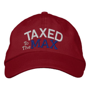 Casquette Brodée Tea Party Taxé au MAX par SRF