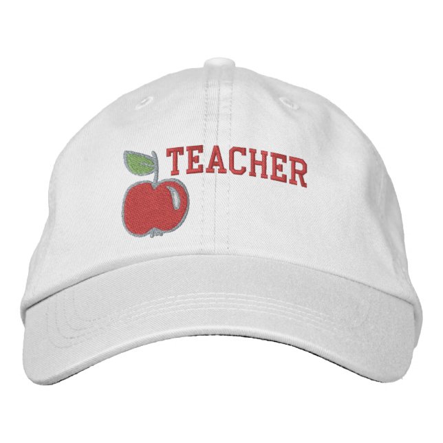 Casquette Brodée Teacher Apple (Devant)