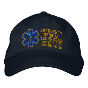 Casquette Brodée Technicien Médicale d'urgence personnalisé