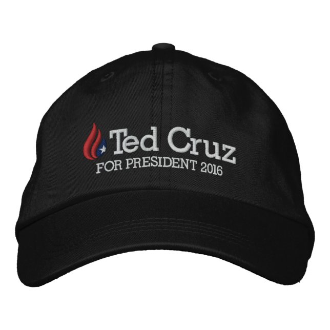 Casquette Brodée Ted Cruz pour Président 2016 (Devant)