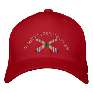 Casquette Brodée Tempête du désert Artillerie vétéran traversé Cann