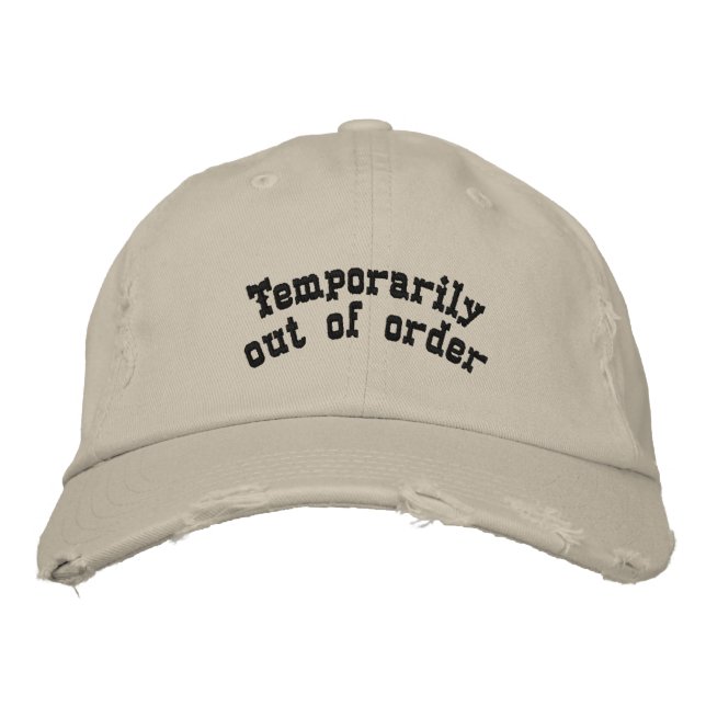Casquette Brodée Temporairement en panne (Devant)