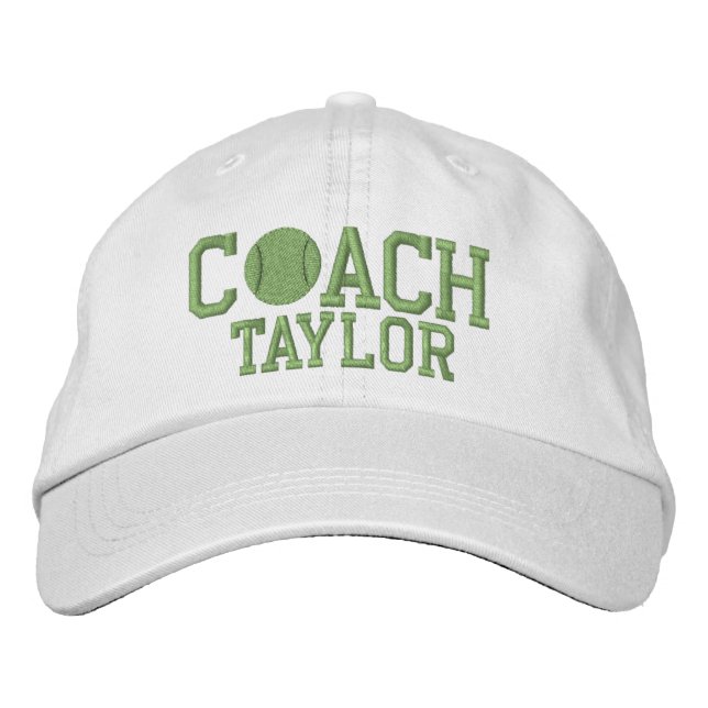 Casquette Brodée Tennis Coach Personalized (Devant)
