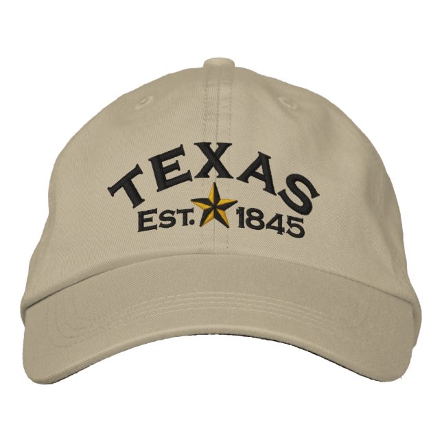 Casquette Brodée Texas Star (Devant)