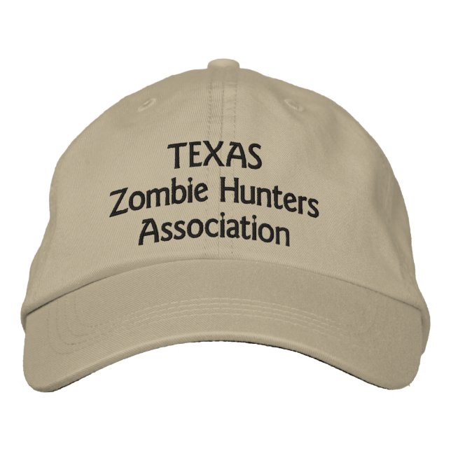 Casquette Brodée Texas Zombie Hunters Association (Devant)