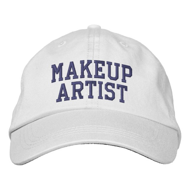 Casquette Brodée Texte brodé de l'artiste de maquillage (Devant)