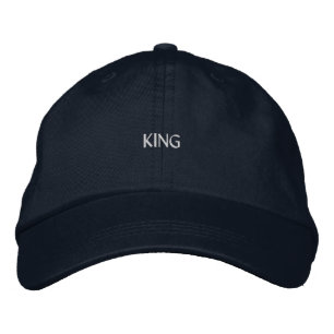 Casquette Brodée Texte de roi très fort et gras  Chapeaux-Accessoir