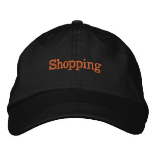 Casquette Brodée Texte de shopping personnalisé Ashley Gold couleur