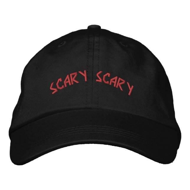 Casquette Brodée Texte ÉPOUVANTABLE ÉPOUVANTABLE Célébrez Halloween (Devant)