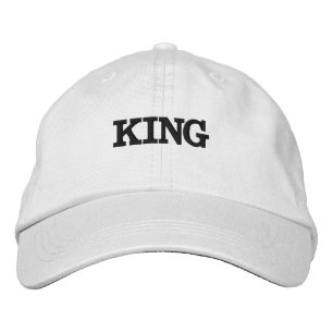 Casquette Brodée Texte ou nom King personnalisé ou mot avec couleur