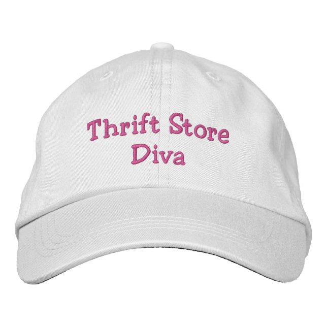 Casquette Brodée Thrift Store Diva (Devant)
