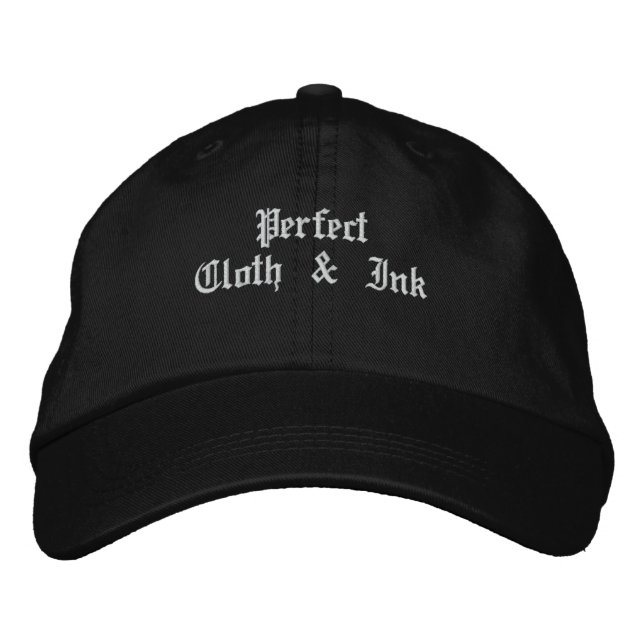 Casquette Brodée Tissu et encre parfaits (Devant)
