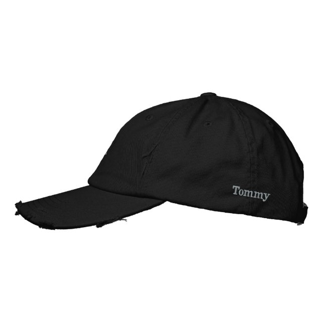 Casquette Brodée "Tommy" Mens Name Embroidered, (Gauche)