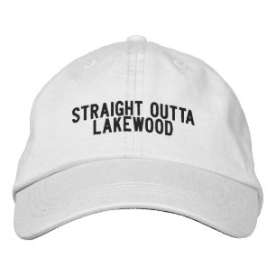 Casquette Brodée Tout droit de Lakewood Californie Chapeau