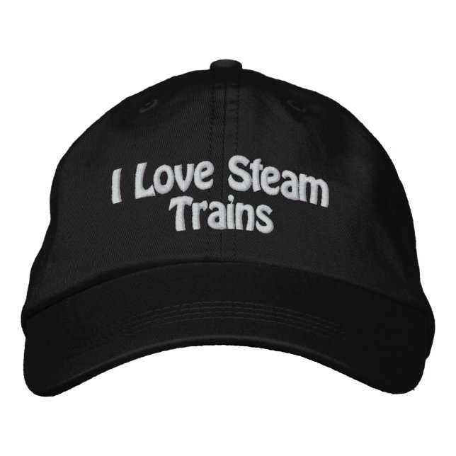 CASQUETTE BRODÉE TRAINS À VAPEUR UK (Devant)