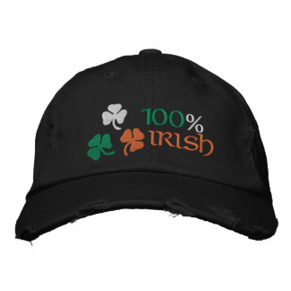 Casquette Brodée Trèfles irlandais 100 pour cent