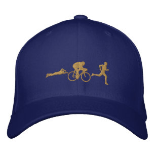 Casquette Brodée Triathlète Course cycliste de natation Triathlon G