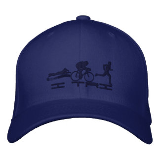 Casquette Brodée Triathlète Natation Cyclisme Course Triathlon