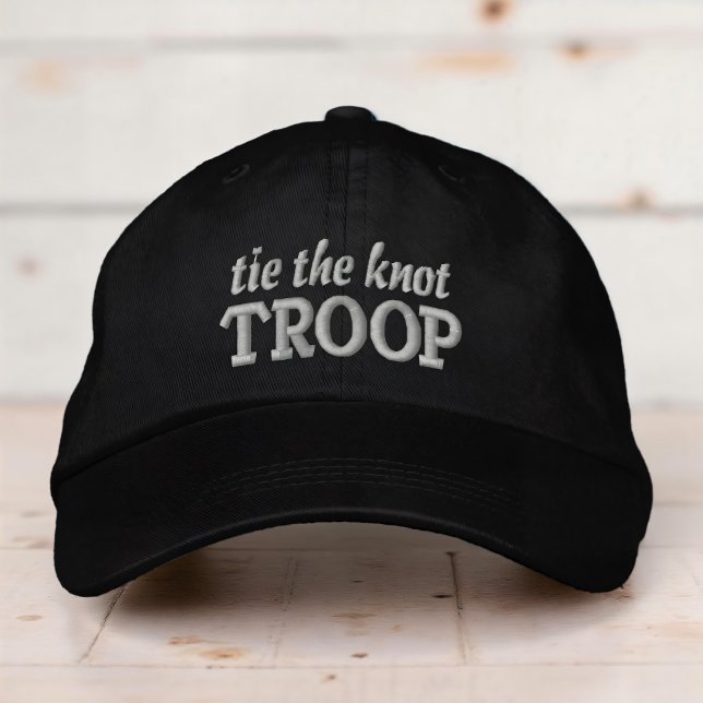 Casquette Brodée Troupe de Nœud de Mariage Simple Moderne (Créateur téléchargé)