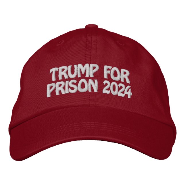 CASQUETTE BRODÉE TRUMP POUR PRISON 2024 (Devant)