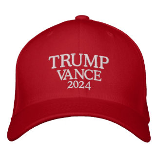 Casquette Brodée Trump Vance 2024 Rouge