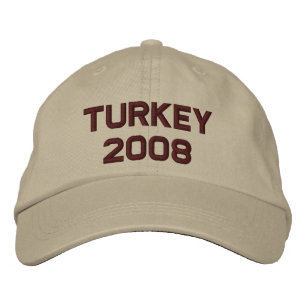 Casquette Brodée Turquie Bowl Changement à l'année en cours