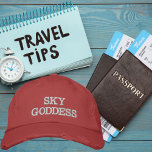 Casquette Brodée Typographie de la déesse du ciel, désir, simple<br><div class="desc">Typographie de la déesse du ciel,  Wanderlust,  Simple Casquette de baseball brodé. Lancez votre passion pour l'aventure avec notre casquette Wanderlust. Cette casquette élégante affiche un design qui s'adresse au coeur de chaque voyageur passionné. Les Droits D'Auteur Tournent En Style.</div>