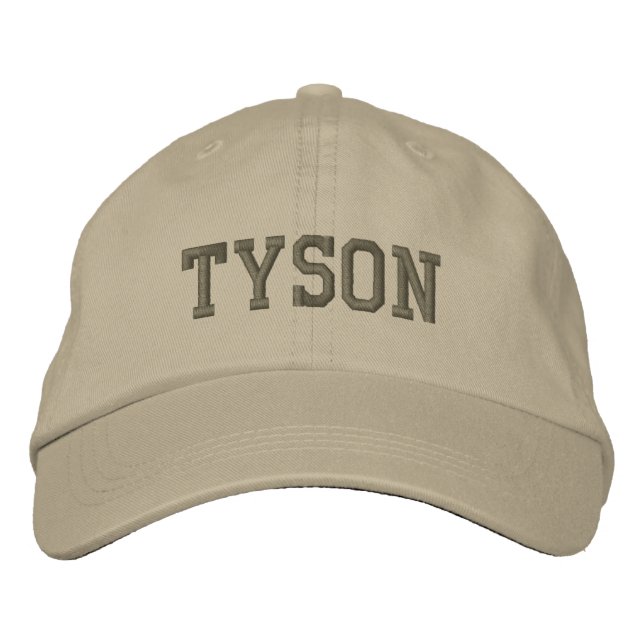 Casquette Brodée Tyson Nom Casquette/Casquette de baseball brodé (Devant)