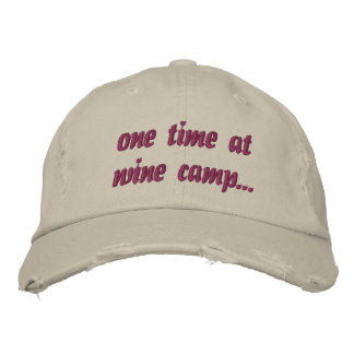Casquette Brodée Une fois au camp de vin...casquette
