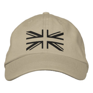 Casquette Brodée Union Jack ~ Noir moderne