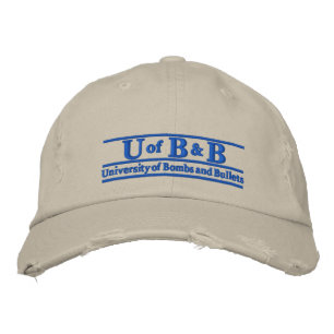 Casquette Brodée Université des bombes et des balles
