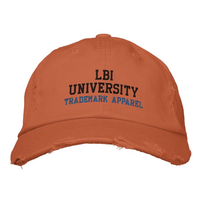 CASQUETTE BRODÉE UNIVERSITÉ LBI COMMERCIALISÉE (Devant)