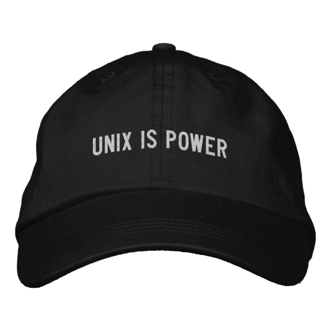 Casquette Brodée UNIX est puissance (Devant)