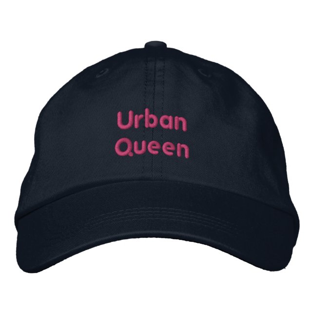 Casquette Brodée Urban Queen - Stylish Magnifique Marine Cool Casqu (Devant)