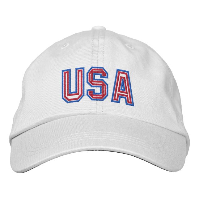 Casquette Brodée USA patriotique (Devant)