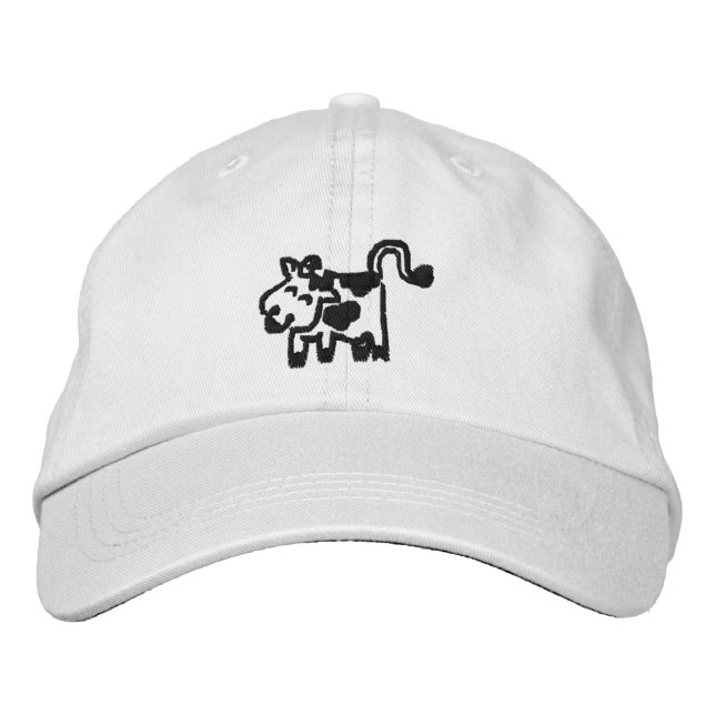 Casquette Brodée Vache (Devant)