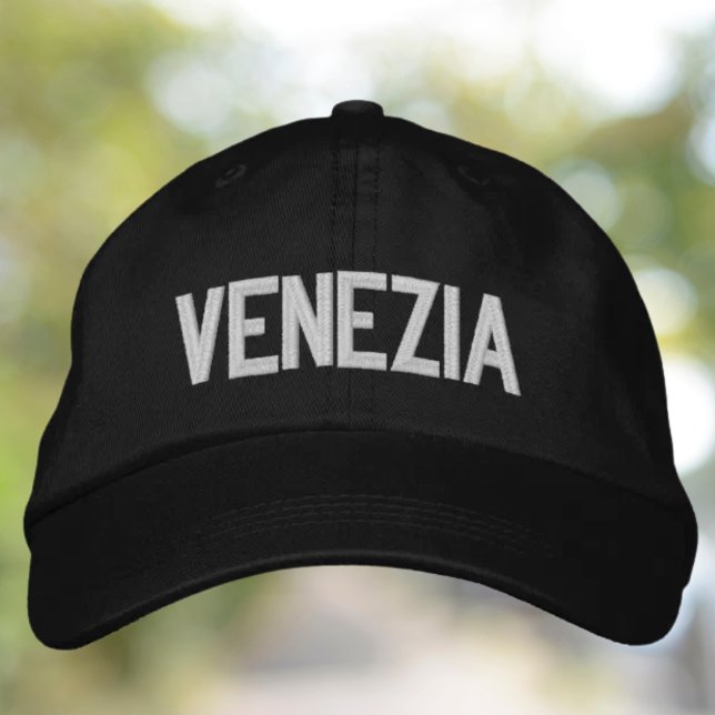 Casquette Brodée Venezia Embroidered Hat (Venezia Embroidered Hat - or customize to Venice - Italian heritage travel gift)