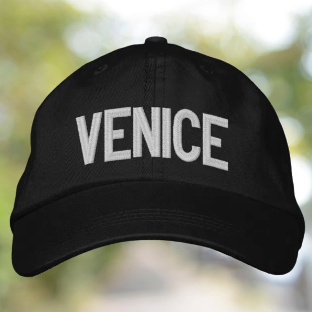 Casquette Brodée Venice Embroidered Hat (Venice embroidered hat - Italian heritage travel lover gift)