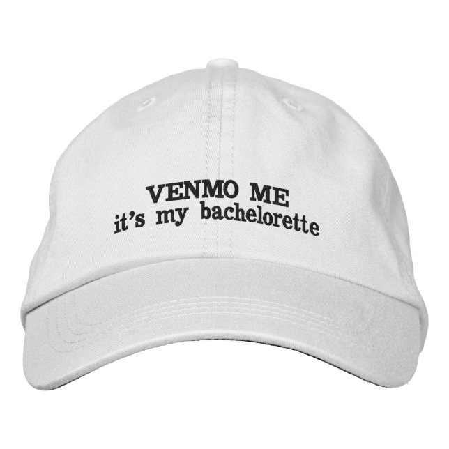 CASQUETTE BRODÉE VENMO MOI, C'EST MON BACHELORETTE (Devant)